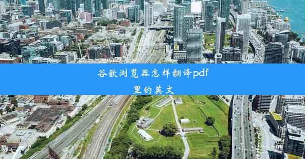 谷歌浏览器怎样翻译pdf里的英文