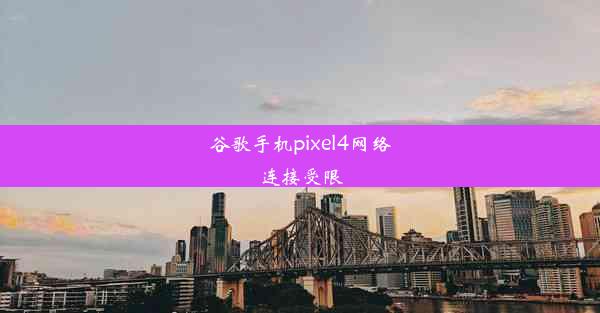 谷歌手机pixel4网络连接受限