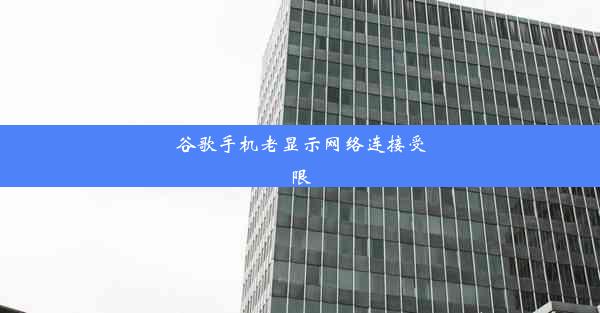 谷歌手机老显示网络连接受限