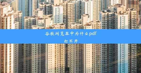 谷歌浏览器中为什么pdf打不开