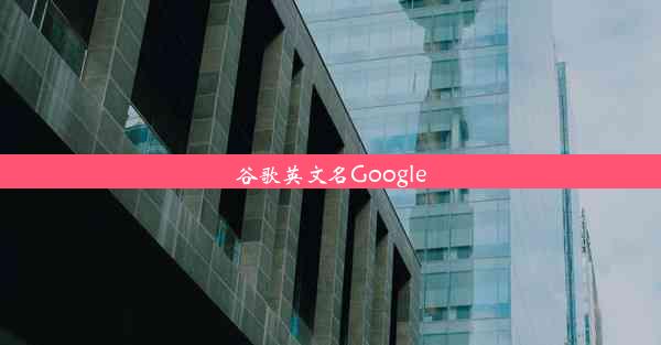 谷歌英文名Google