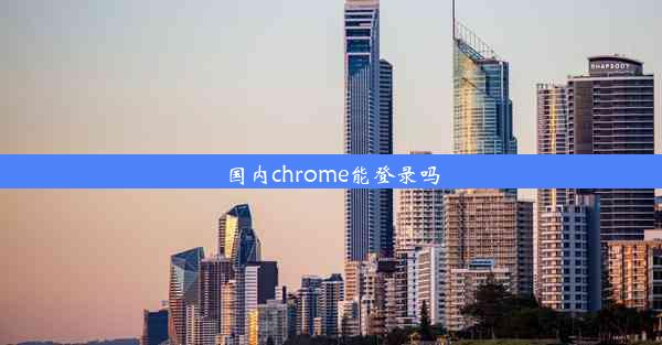 国内chrome能登录吗