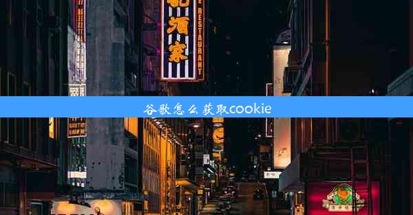 谷歌怎么获取cookie