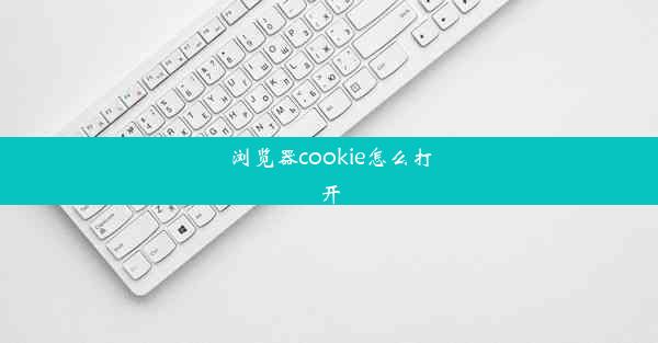 浏览器cookie怎么打开