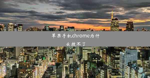 苹果手机chrome为什么搜不了