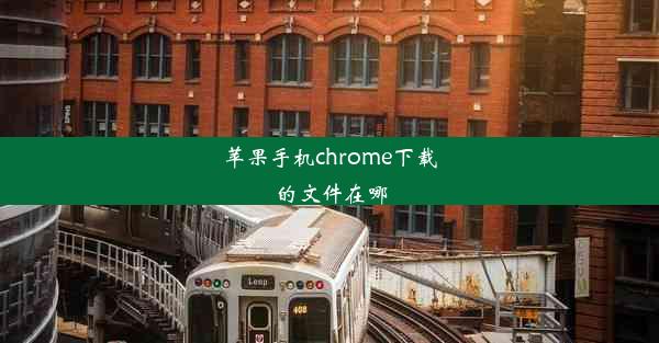 苹果手机chrome下载的文件在哪