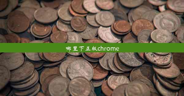 哪里下正版chrome