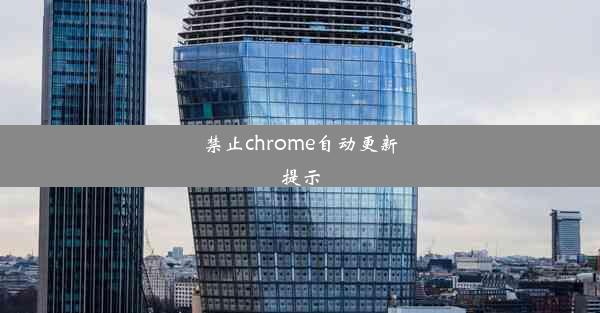 禁止chrome自动更新提示