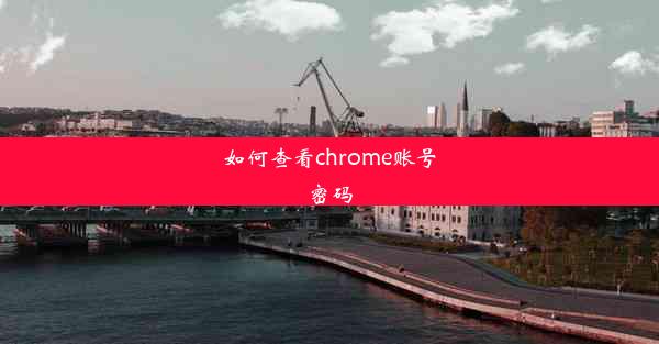 如何查看chrome账号密码