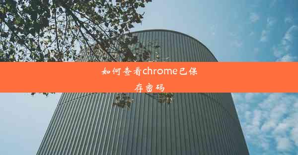 如何查看chrome已保存密码