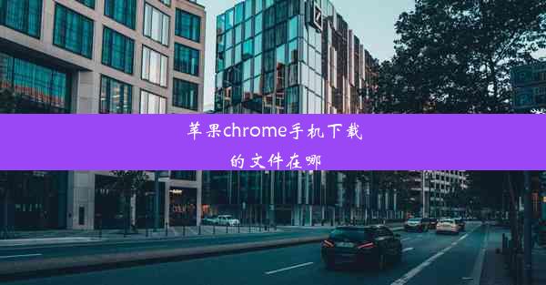 苹果chrome手机下载的文件在哪