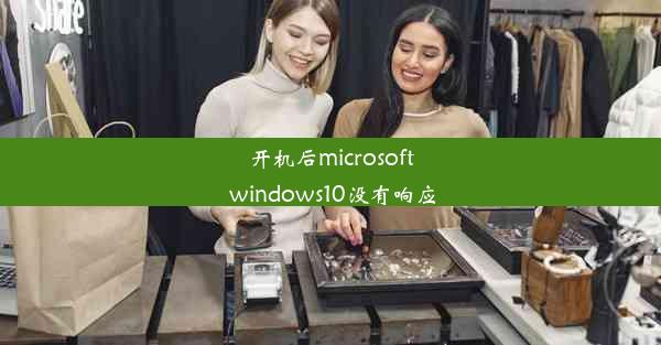 开机后microsoft windows10没有响应