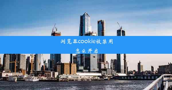 浏览器cookie被禁用怎么开启