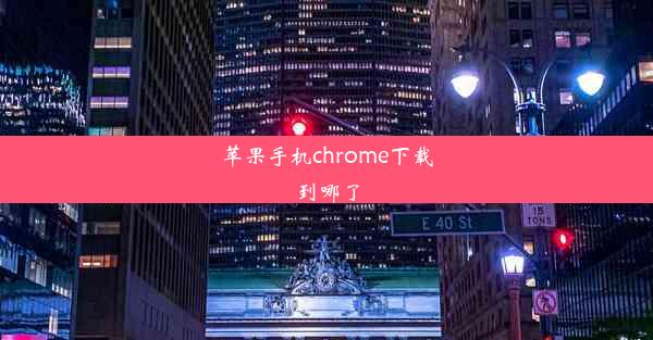 苹果手机chrome下载到哪了