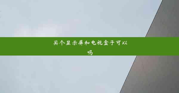 买个显示屏和电视盒子可以吗