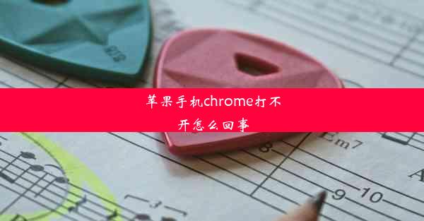 苹果手机chrome打不开怎么回事