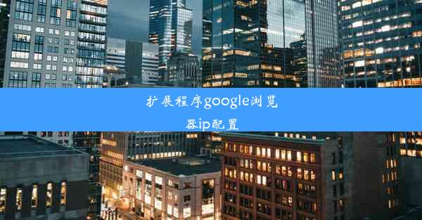 扩展程序google浏览器ip配置